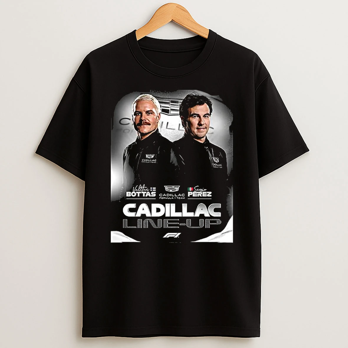 Valtteri Bottas And Sergio Perez Cadillac Line Up T Shirt