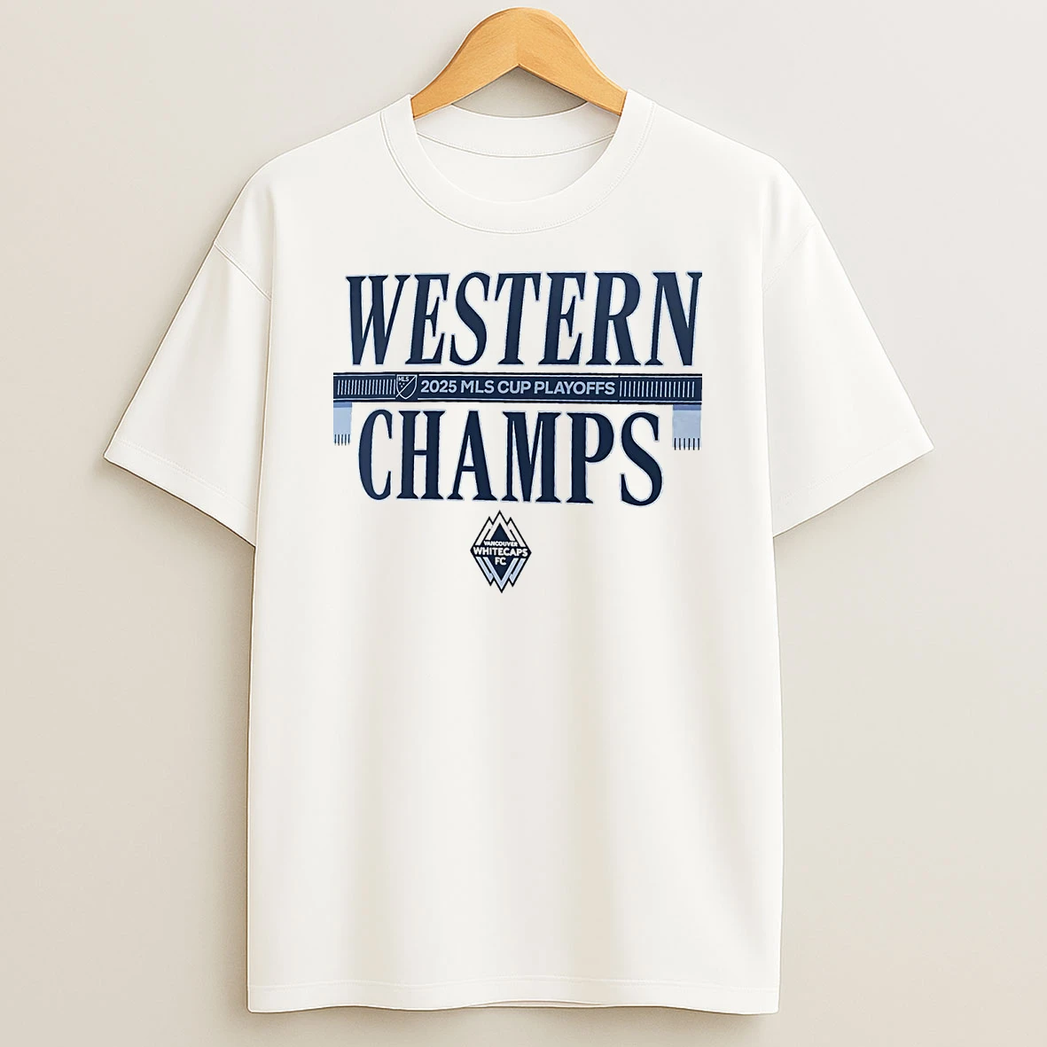Vancouver Whitecaps Fc 2025 Western Champions T Shirt