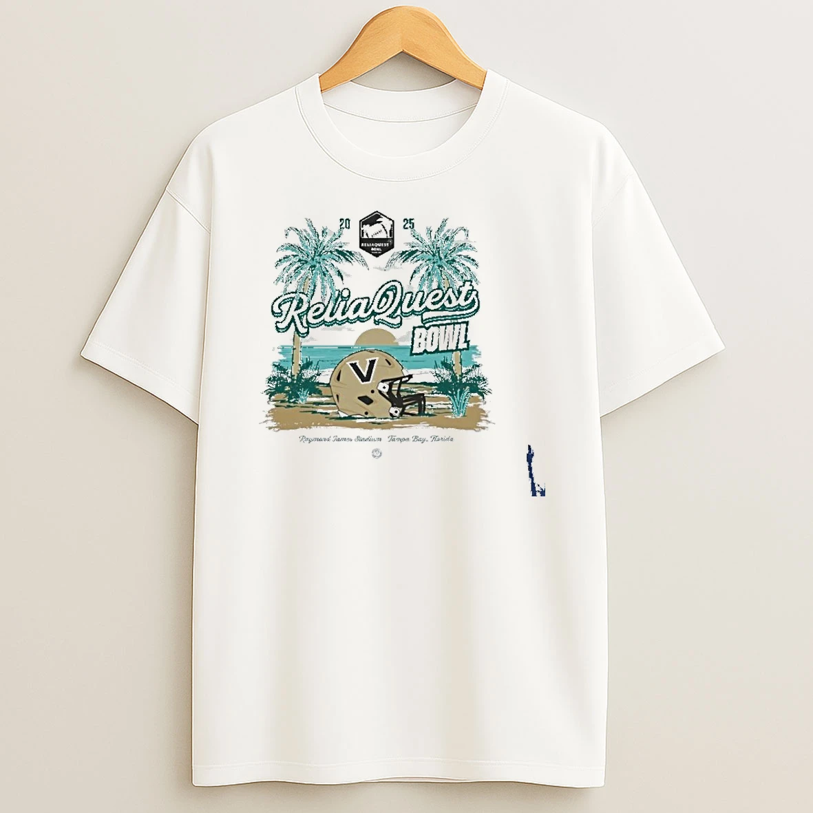Vanderbilt Commodores 2025 Reliaquest Bowl Beach Helmet T Shirt