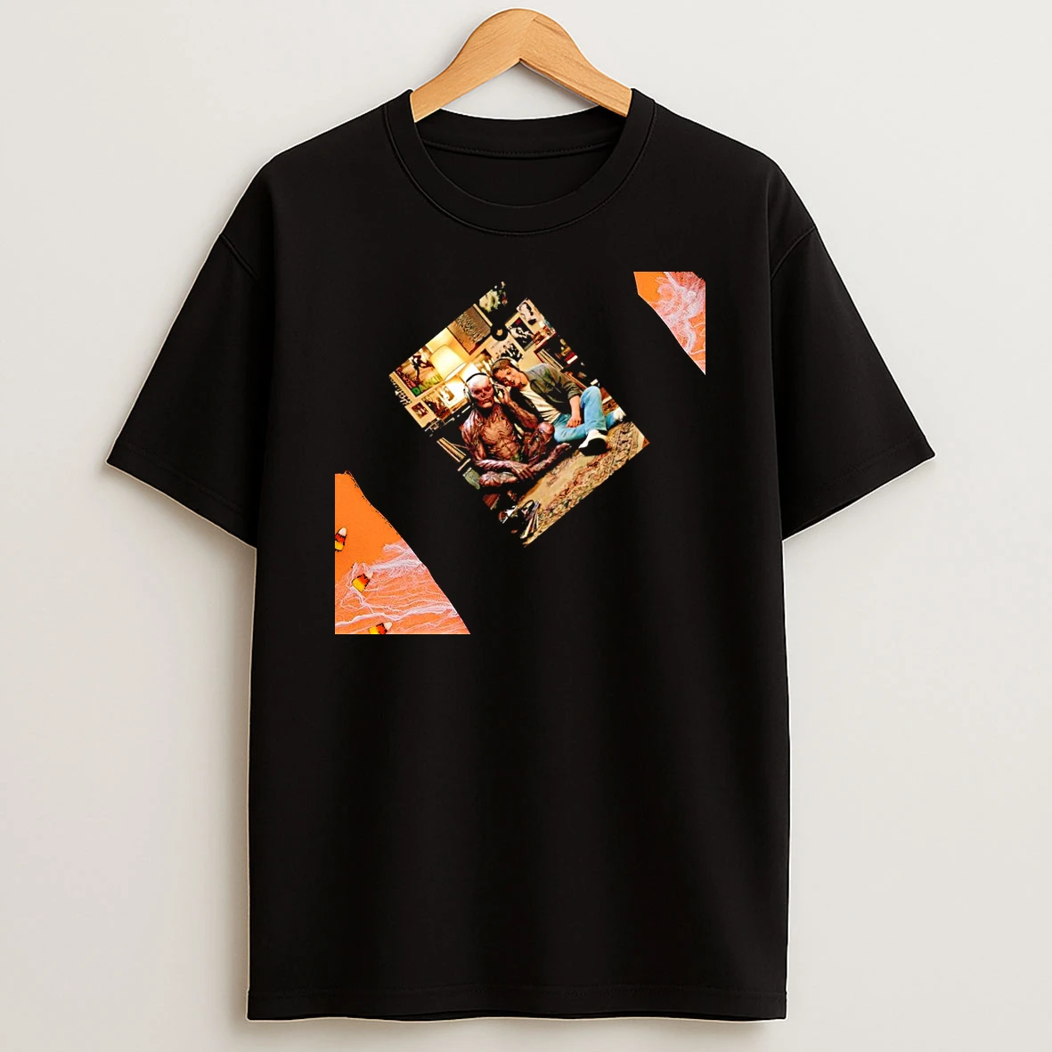 Vecna And Jamie Campbell Bower Stranger Things Listening Music Womens T Shirt