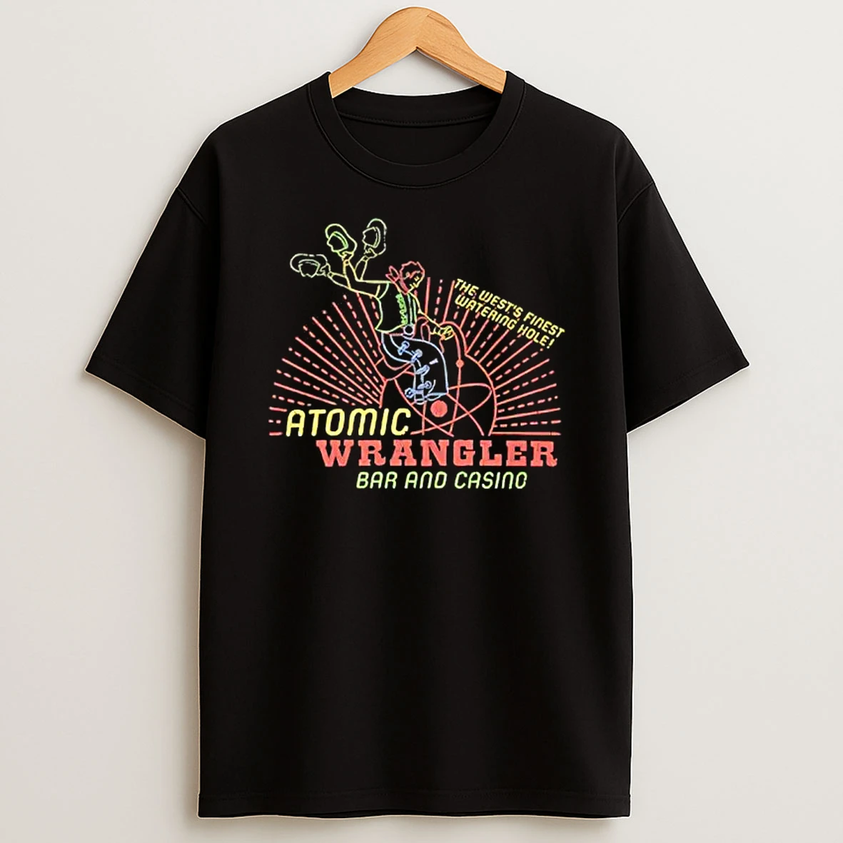Vegas Atomic Wrangler Casino And Bar T Shirt