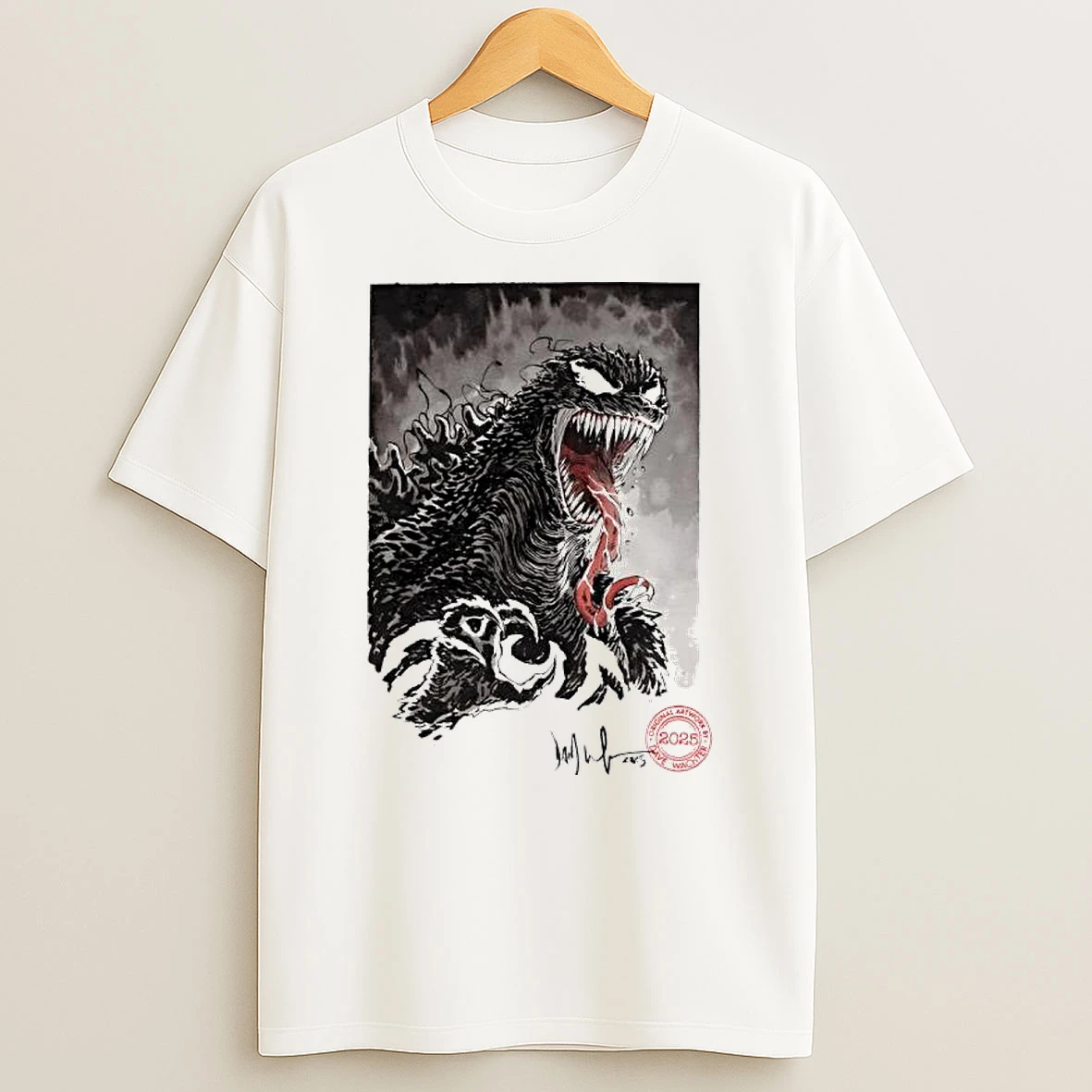 Venomzilla Godzilla Davewachter T Shirt