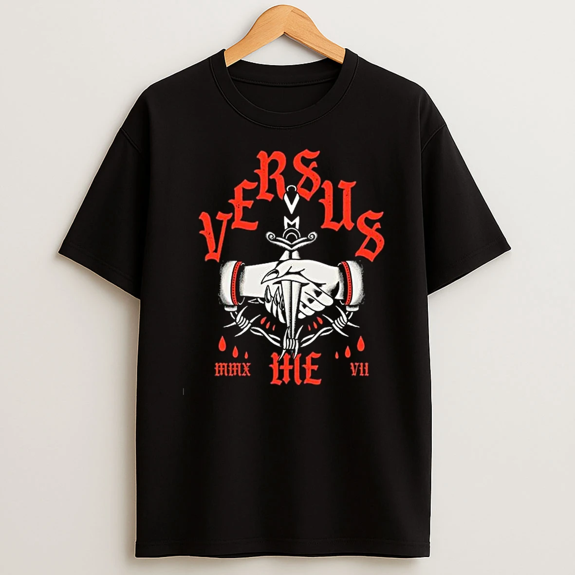 Versus Me Hand Dagger T Shirt