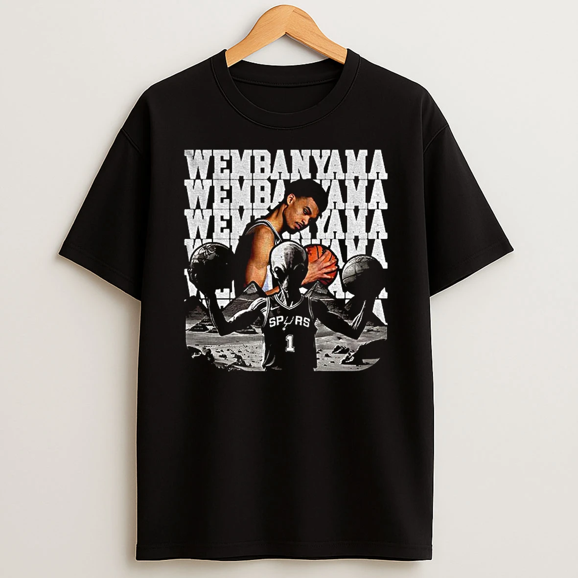 Victor Wembanyama Alien San Antonio Spurs Nba Draft 2023 Basketball T Shirt