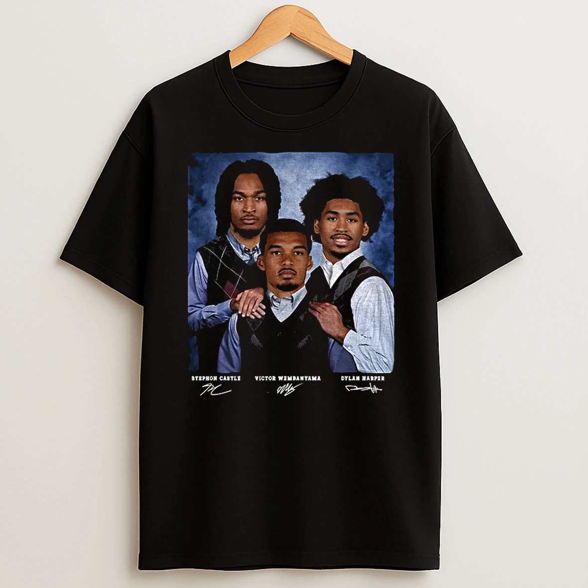 Victor Wembanyama Dylan Harper Stephon Castle San Antonio Spurs Basketball Step Brothers Vintage T Shirt