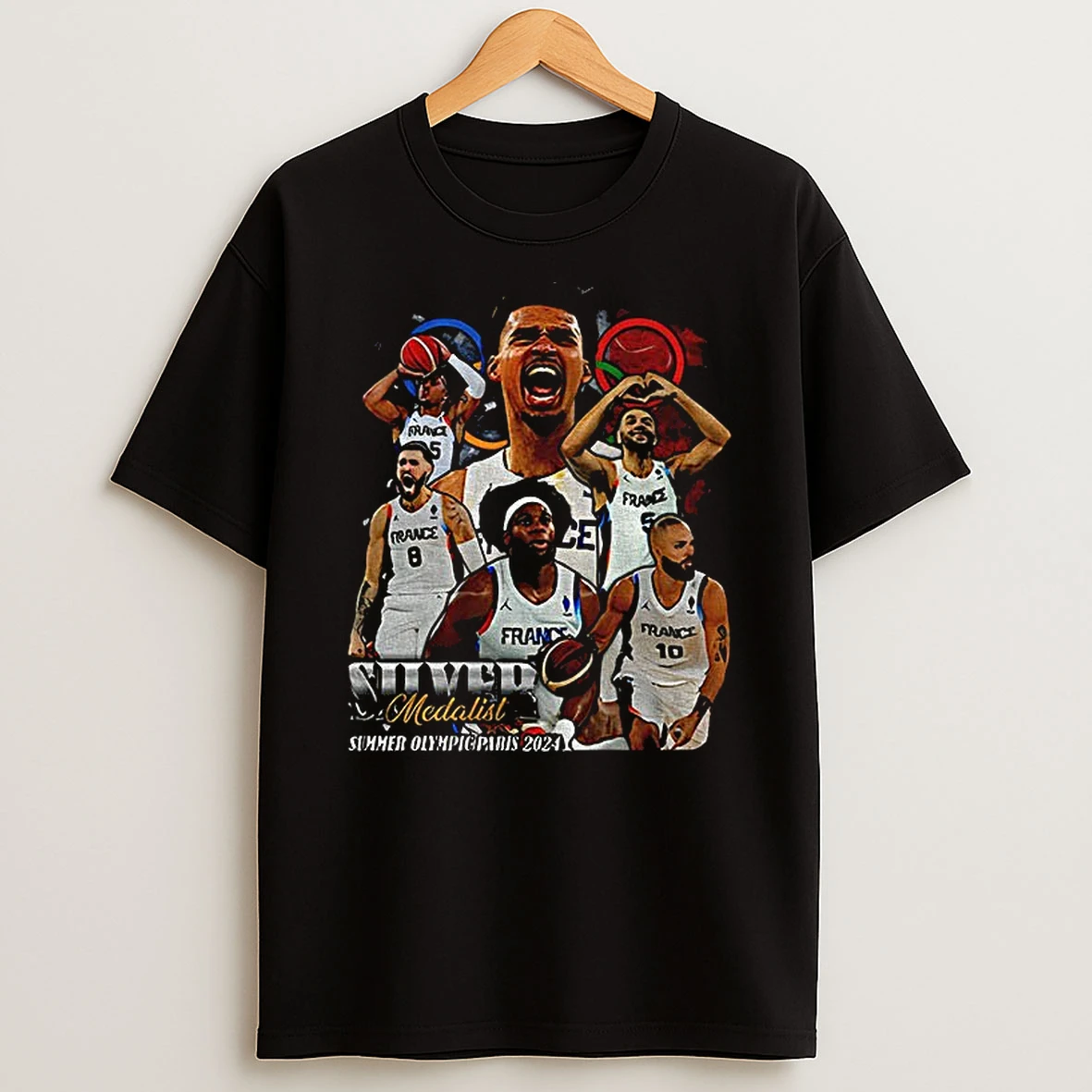 Victor Wembanyama San Antonio Spurs Nba Draft 2025 Silver Medalist T Shirt