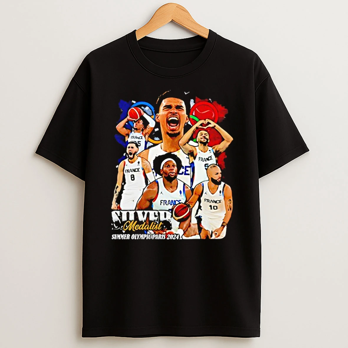 Victor Wembanyama San Antonio Spurs Silver Medalist T Shirt