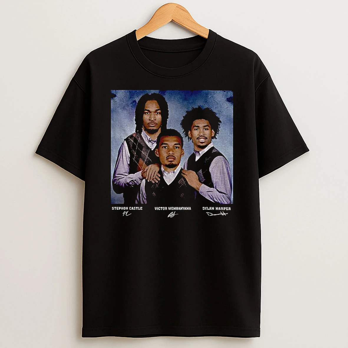 Victor Wembanyama Stephon Castle Dylan Harper Nba Spurs Step Bros T Shirt