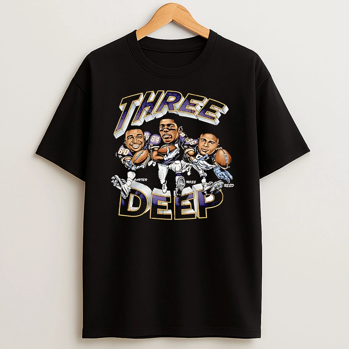 Vikings Three Deep T Shirt