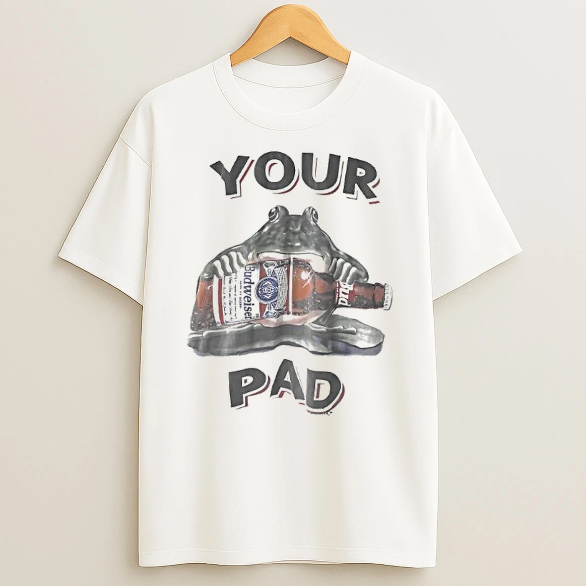 Vintage Budweiser Frogs Large Your Bud Your Pad T Shirt