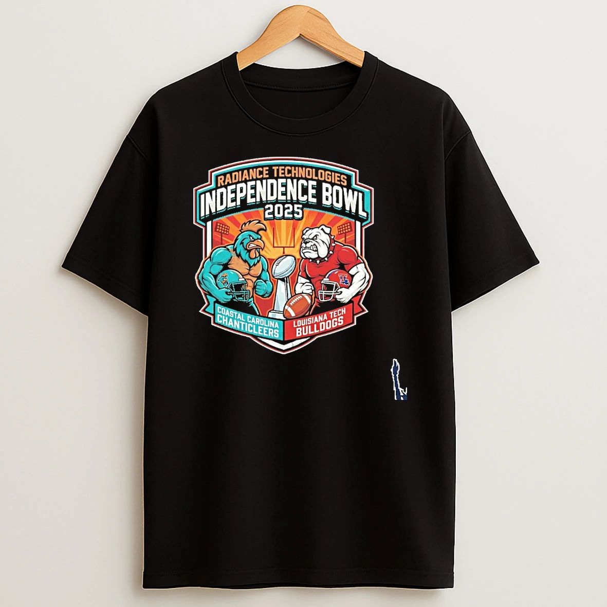 Vintage Coastal Carolina Chanticleers Vs Louisiana Tech Bulldogs 2025 Radiance Technologies Independence Bowl Head To Head T Shirt