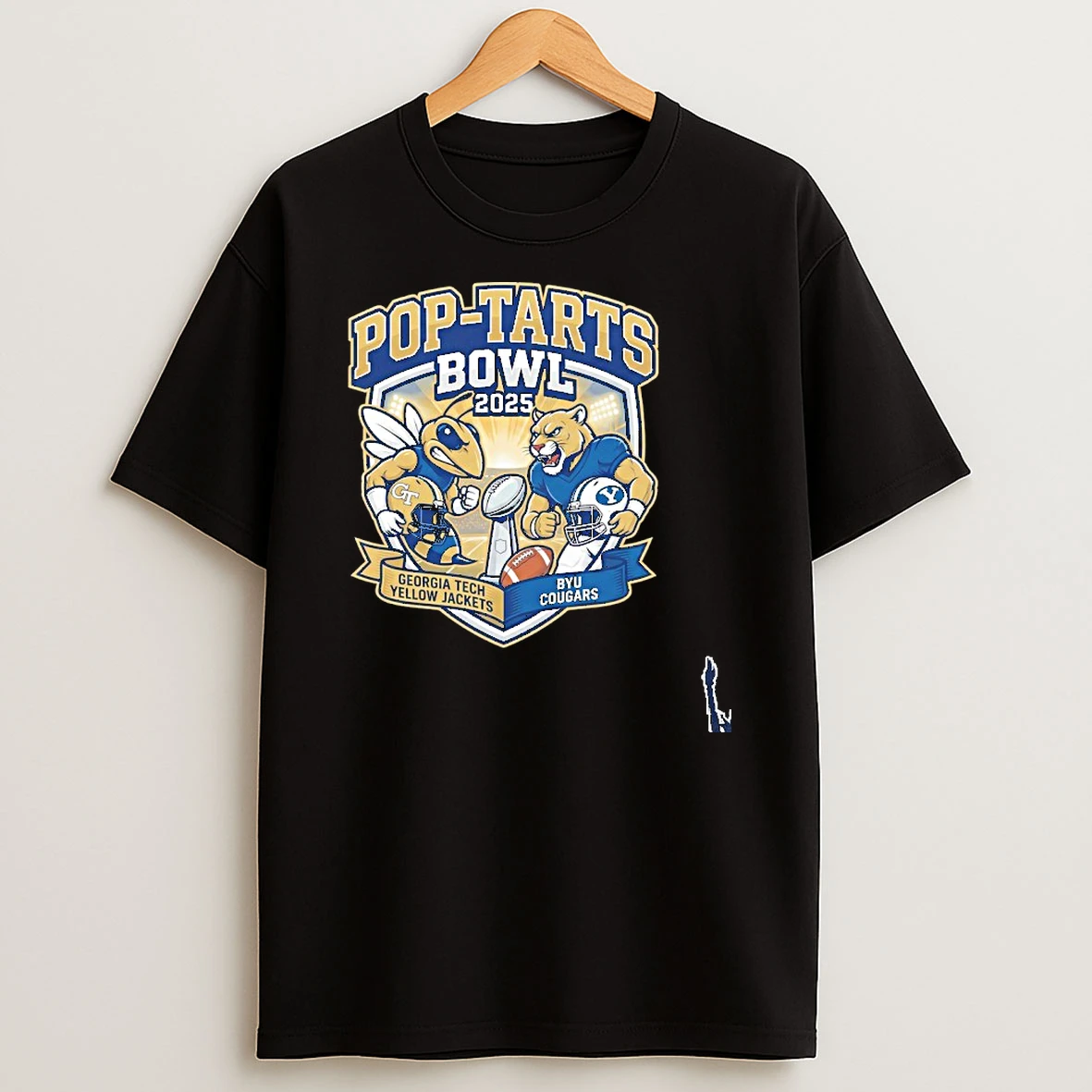 Vintage Georgia Tech Yellow Jackets Vs Byu Cougars 2025 Pop Tarts Bowl Head To Head T Shirt