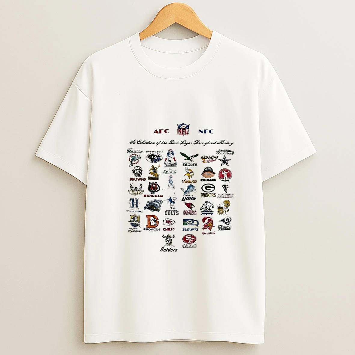 Vintage Nfl Logo A Collection Of The Best Logos Throughout History T Shirt