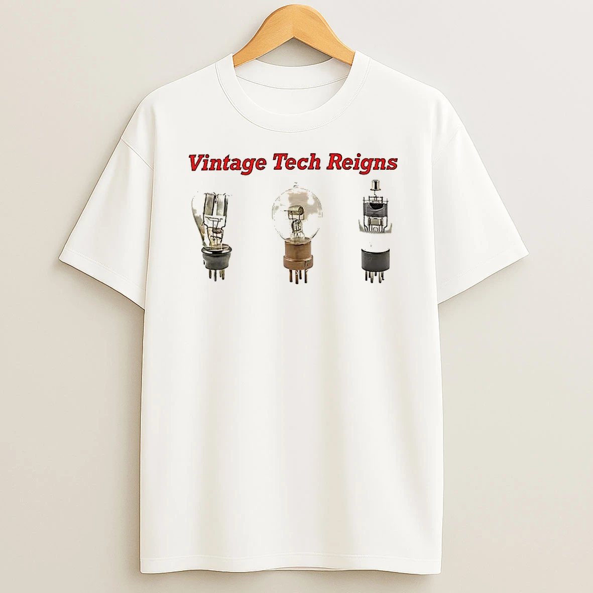 Vintage Tech Reigns Vacuum Tube T Shirt
