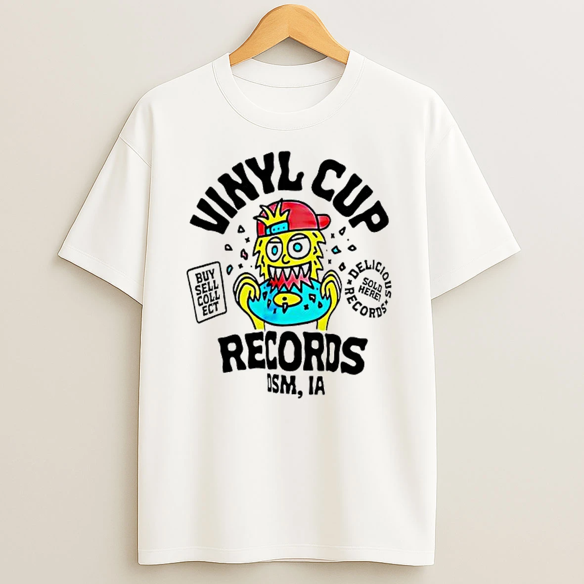 Vinyl Cup Records Dsm Ia Buy Sell Coll Ect T Shirt