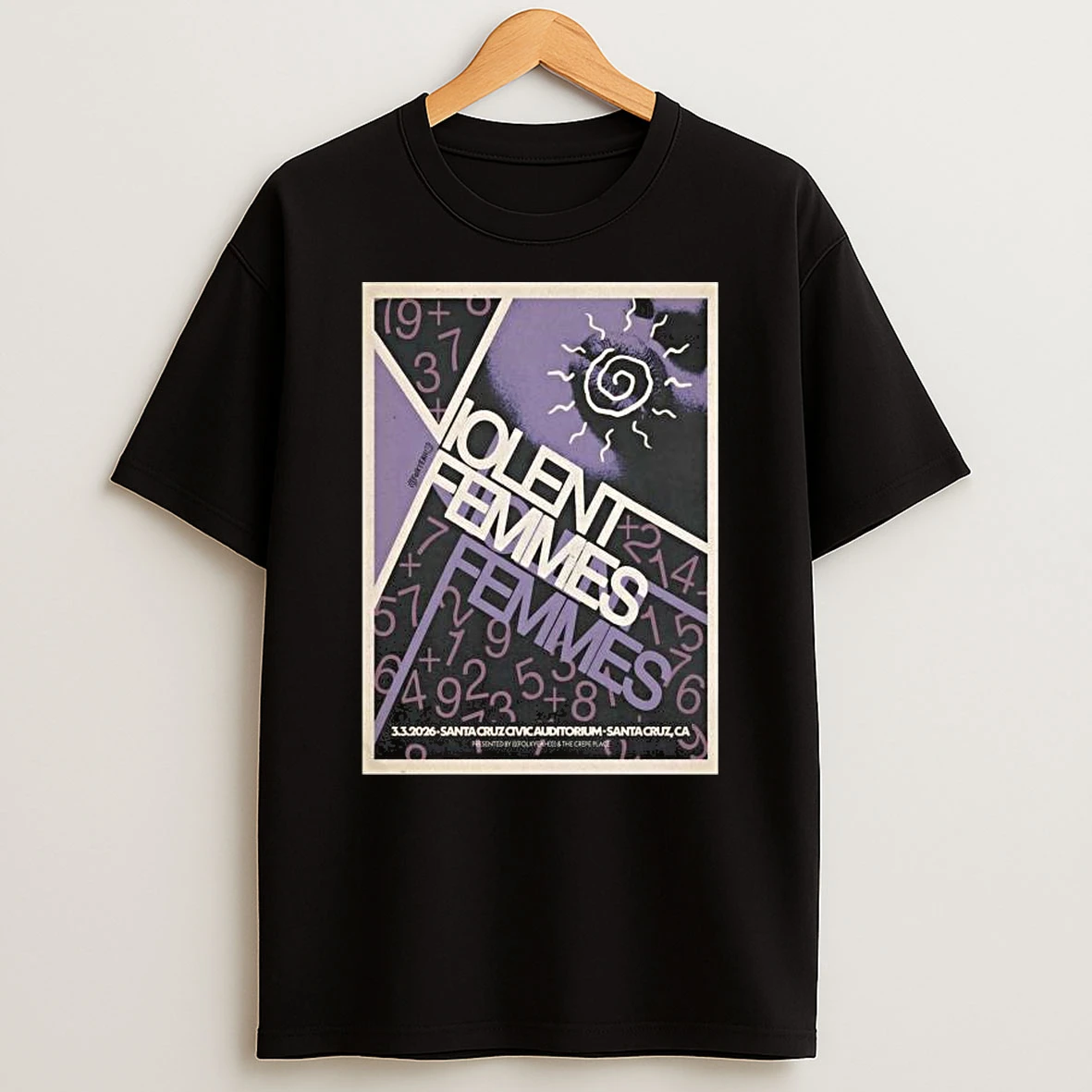 Violent Femmes March 3 2026 In Santa Cruz Ca T Shirt