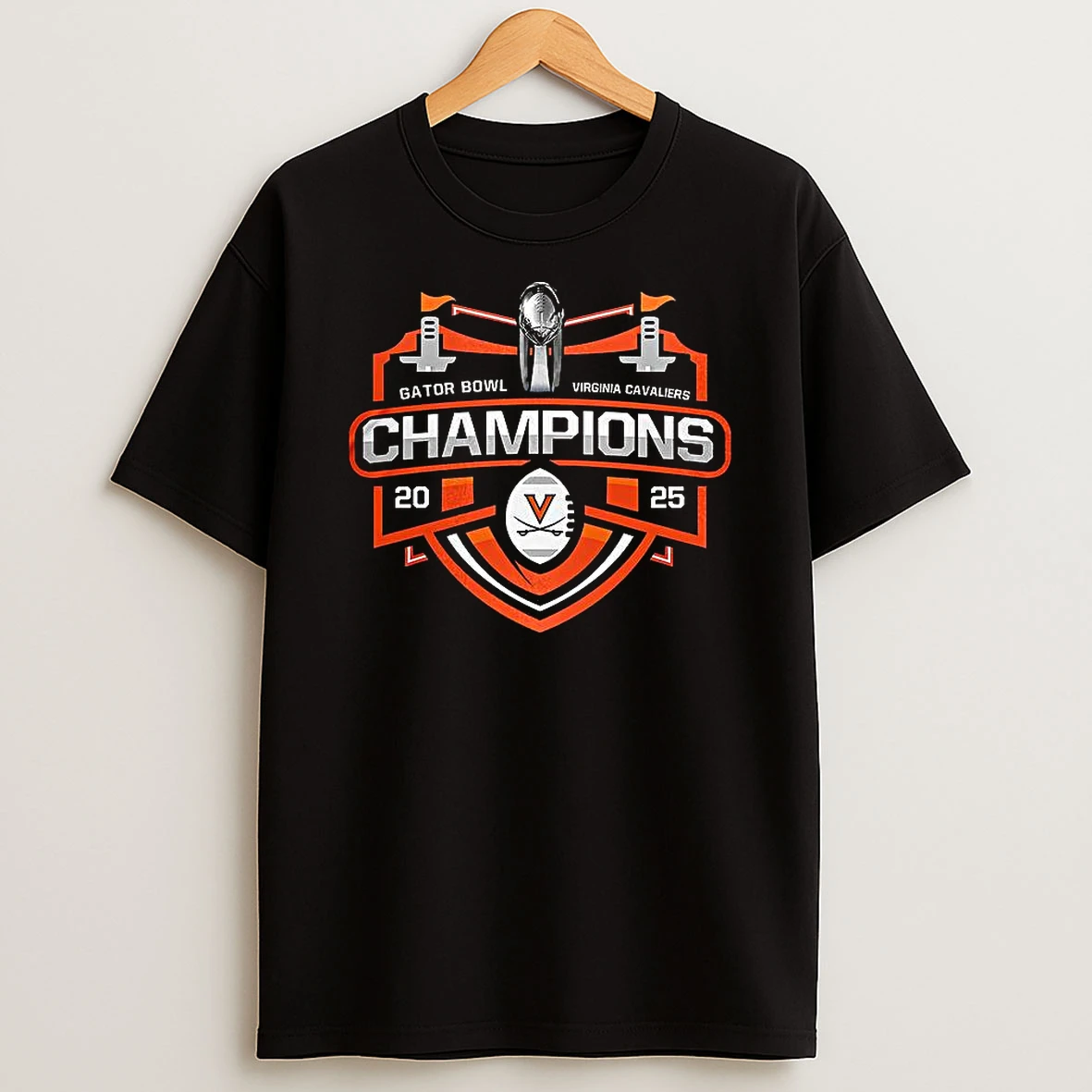 Virginia Cavaliers 2025 Gator Bowl Champions T Shirt