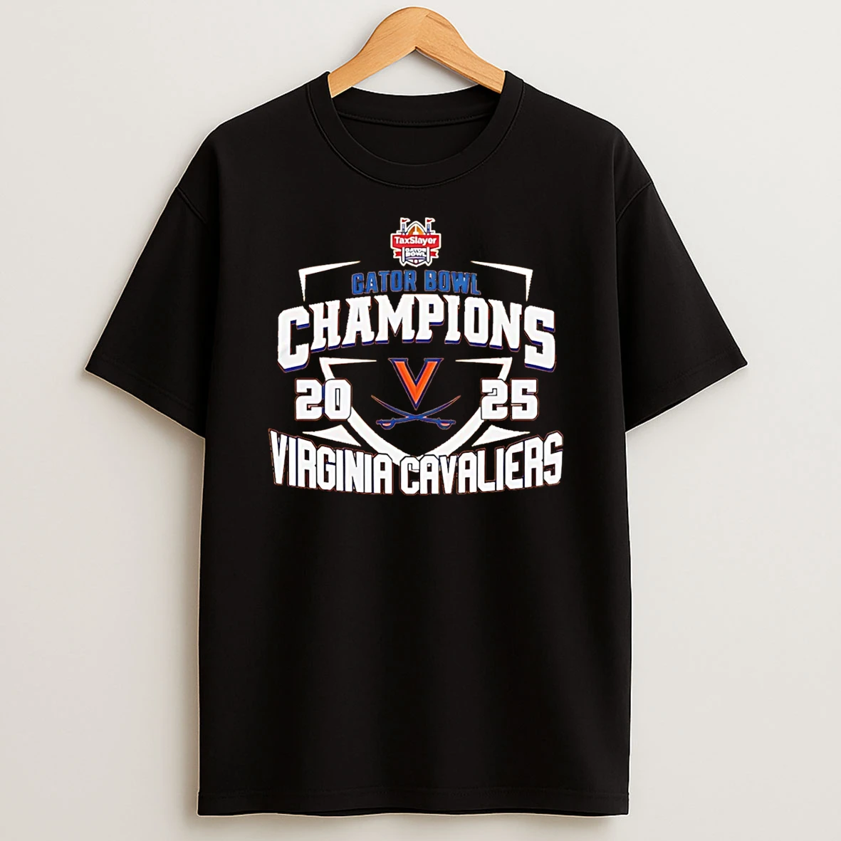 Virginia Cavaliers 2025 Taxslayer Gator Bowl Champions Classic T Shirt