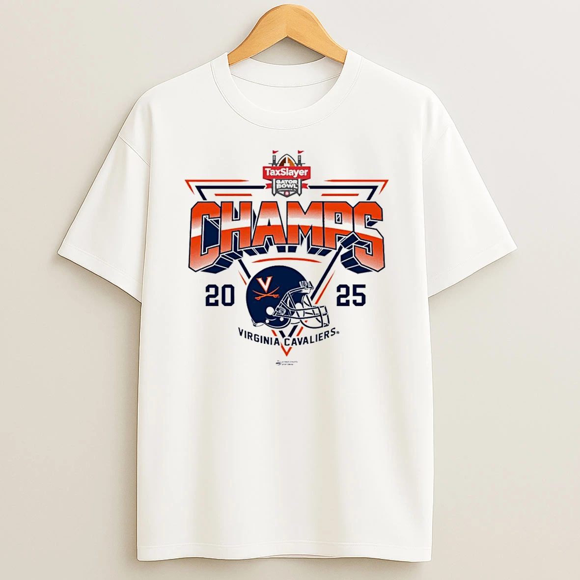 Virginia Cavaliers 2025 Taxslayer Gator Bowl Champions T Shirt
