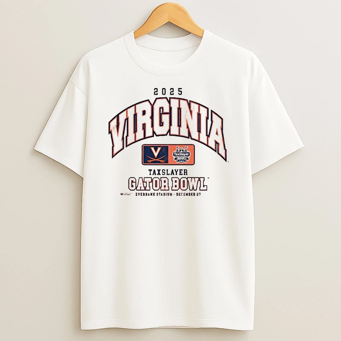Virginia Cavaliers 2025 Taxslayer Gator Bowl T Shirt