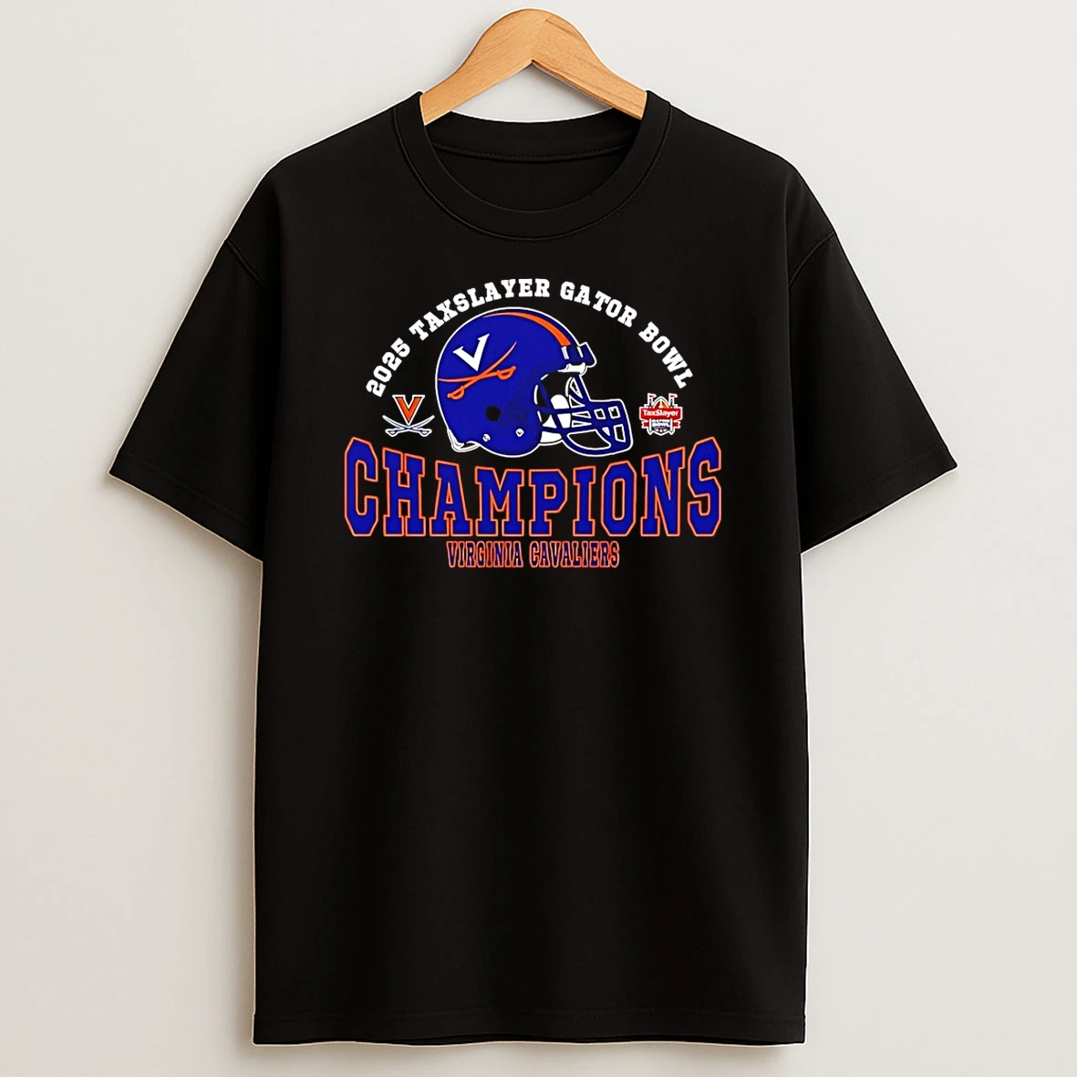 Virginia Cavaliers Football 2025 Taxslayer Gator Bowl Champions T Shirt