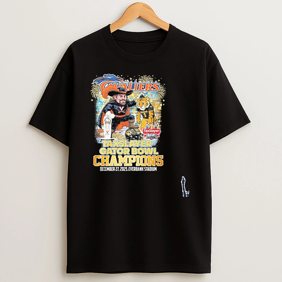 Virginia Cavaliers Mascot Gator Bowl Champions T Shirt
