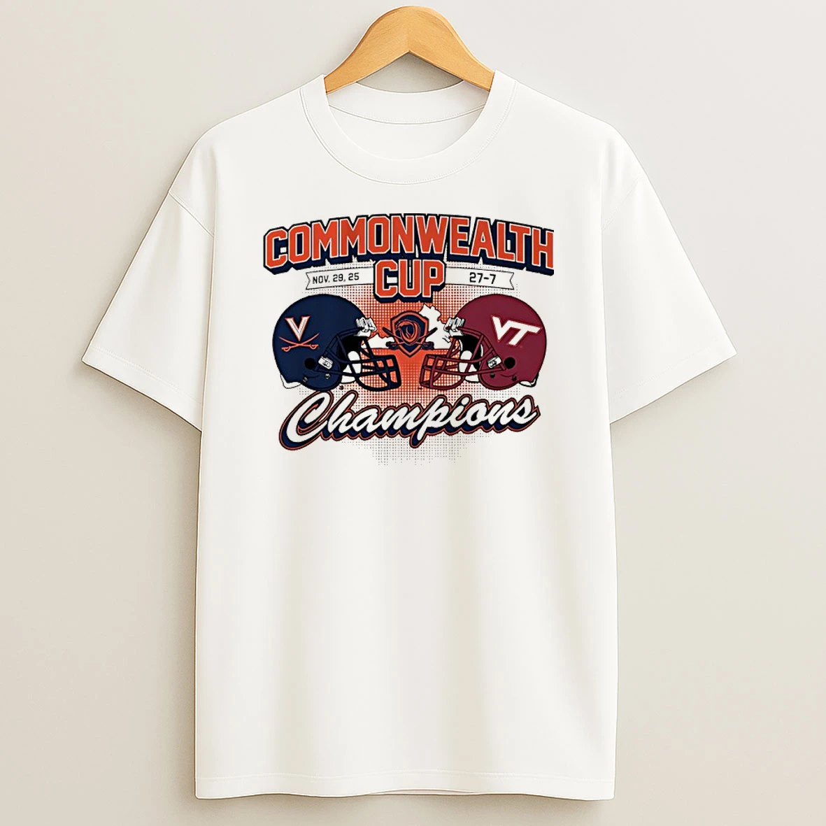 Virginia Cavaliers Beat Virginia Tech 2025 Commonwealth Cup Champions Winner T Shirt
