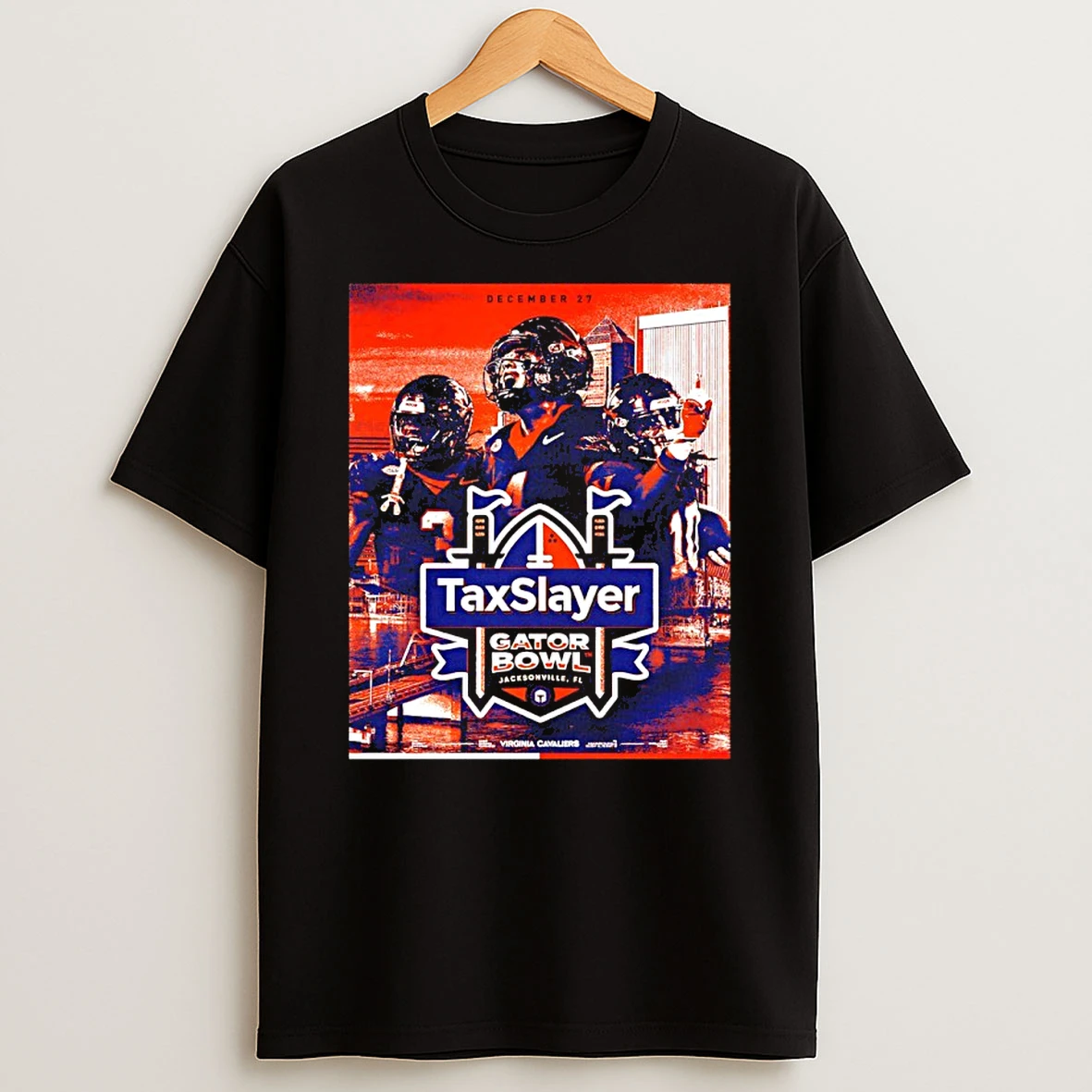 Virginia Football 2025 Taxslayer Gator Bowl T Shirt