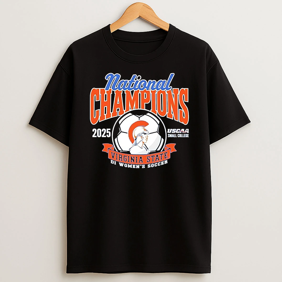 Virginia State University Womens Soccer 2025 Uscaa National Champions T Shirt