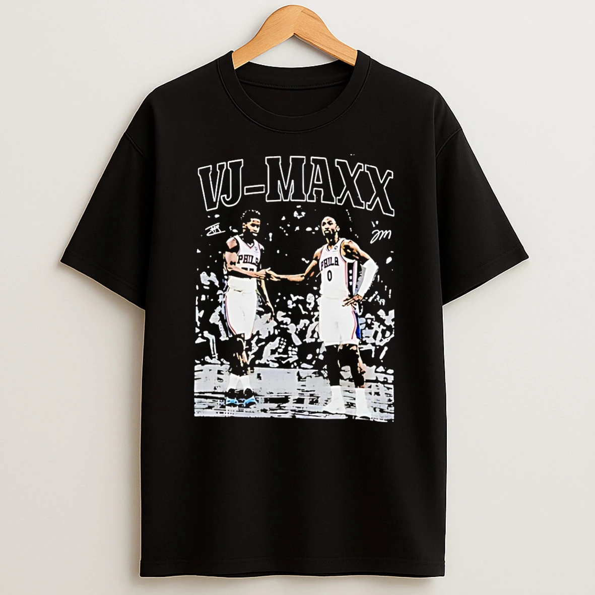 Vj Maxx Edgecombe And Tyrese Maxey Vintage T Shirt