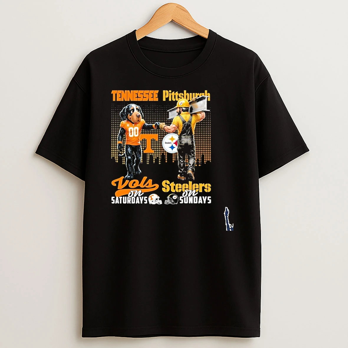 Vols Vs Steelers Mascot On Saturdays And On Sundays T Shirt