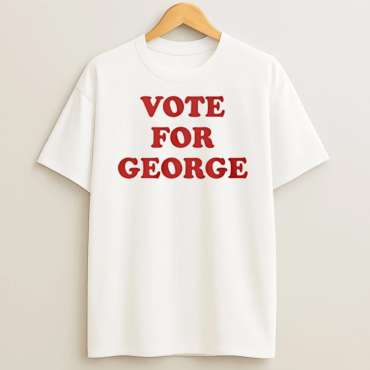 Vote For George Kittle Red T Shirt