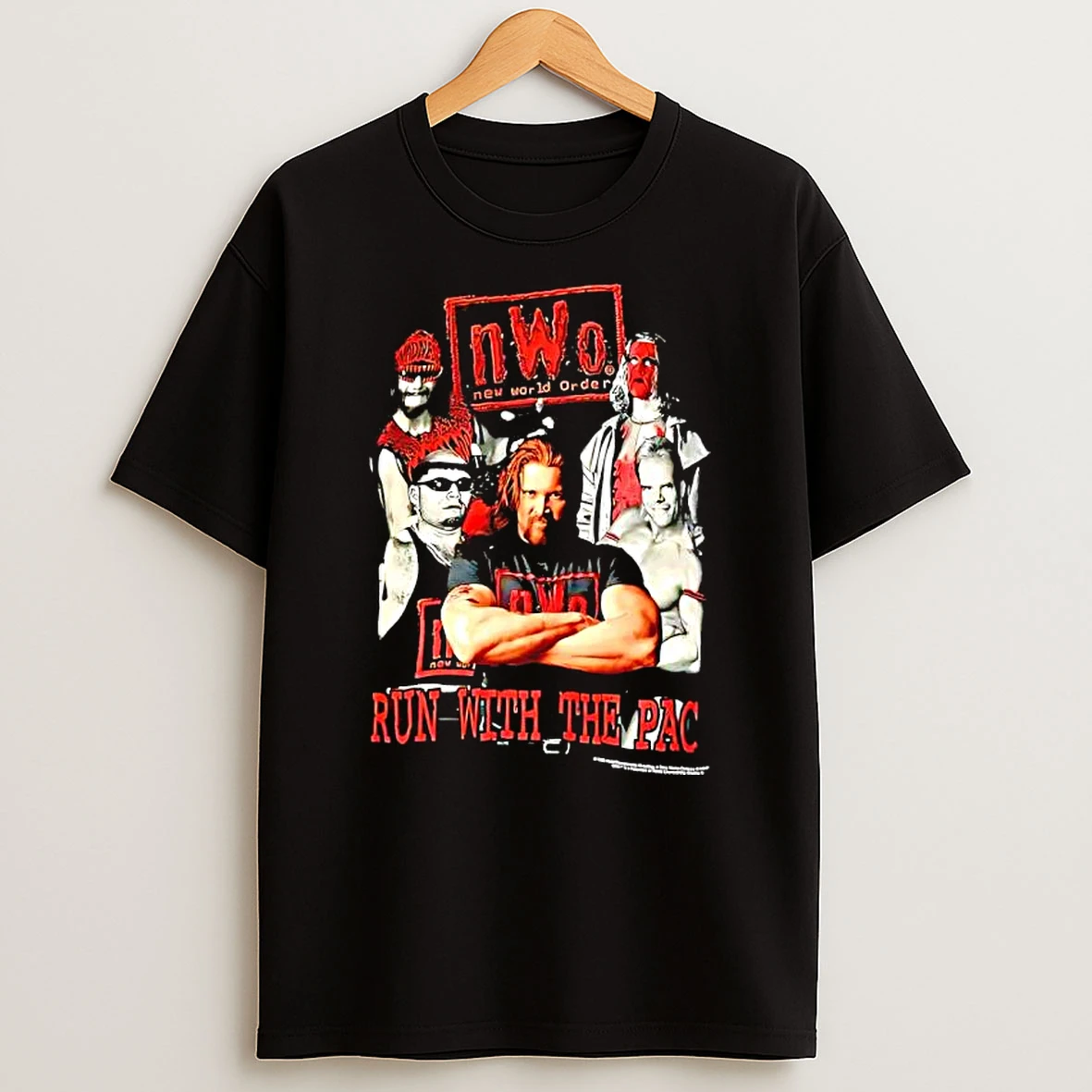 Wcw Nwo Wolfpac Run With The Pac T Shirt