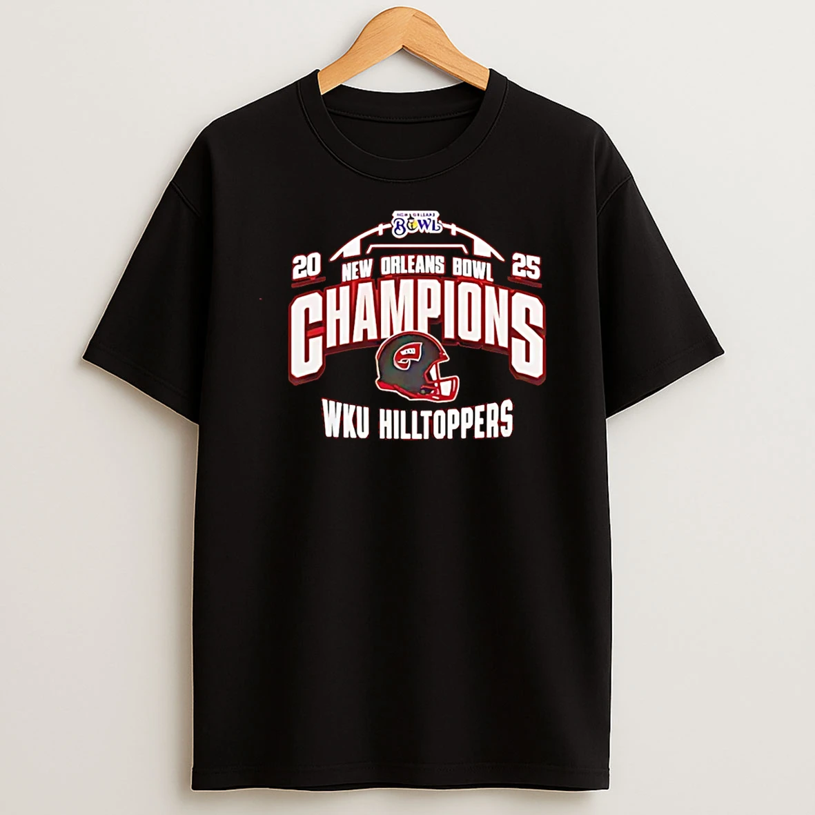 Wku Hilltoppers 2025 New Orleans Bowl Champions T Shirt