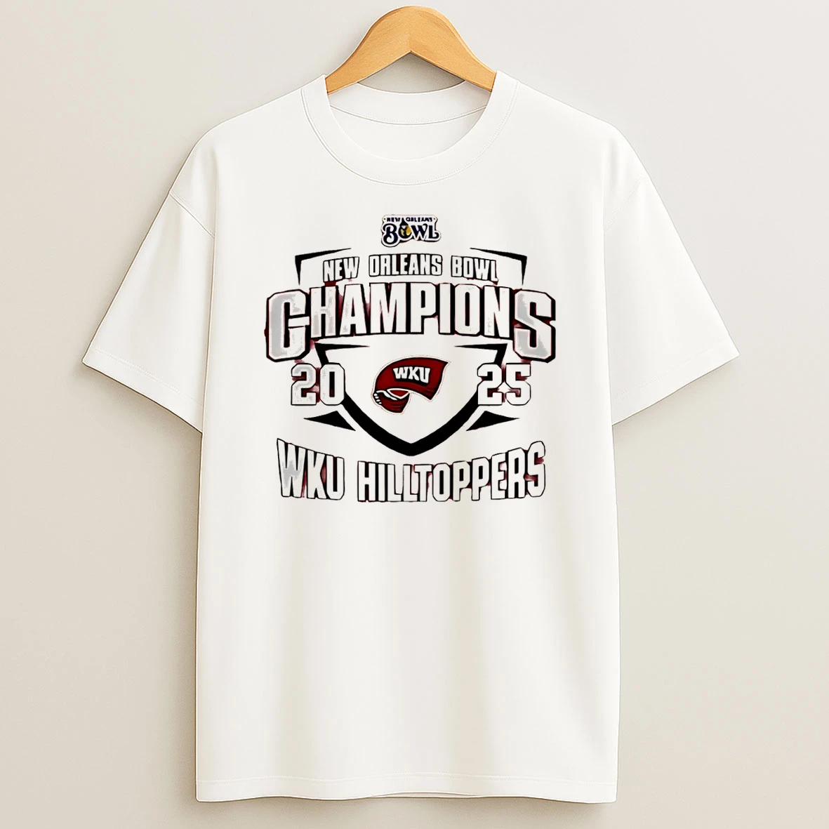 Wku Hilltoppers 2025 New Orleans Bowl Champions Classic T Shirt