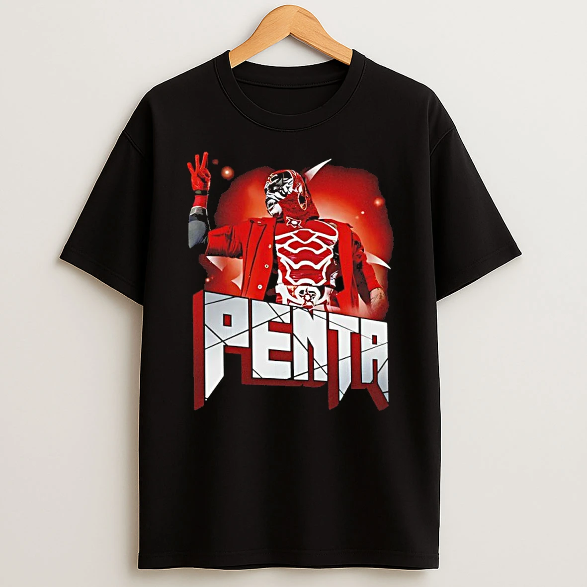 Wwe Penta Zero Miedo Burst Graphic Retro T Shirt