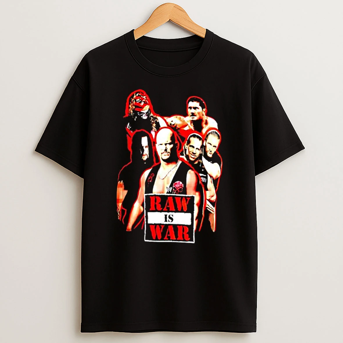 Wwe Raw Is War Characters Graphic T Shirt