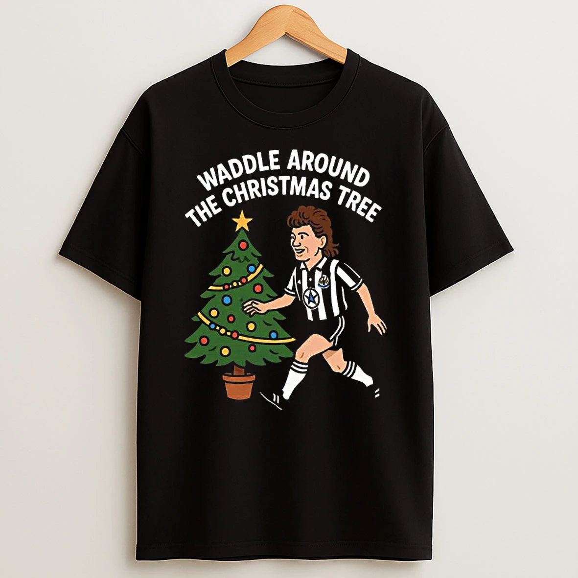 Waddle Around The Christmas Tree Newcastle T Shirt