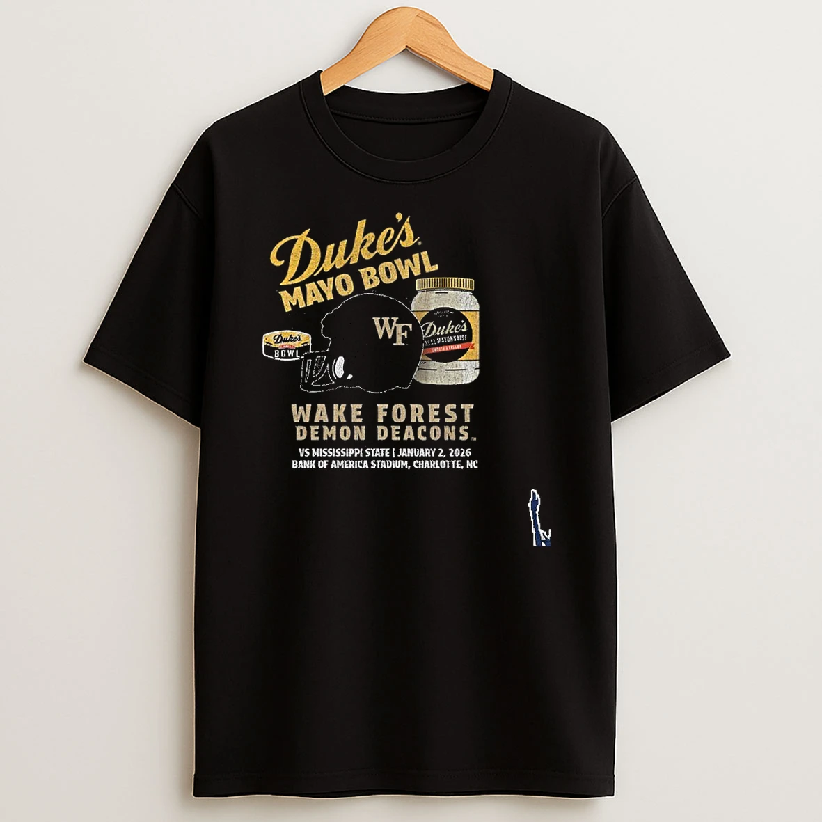 Wake Forest Demon Deacons 2026 Dukes Mayo Bowl Bound T Shirt