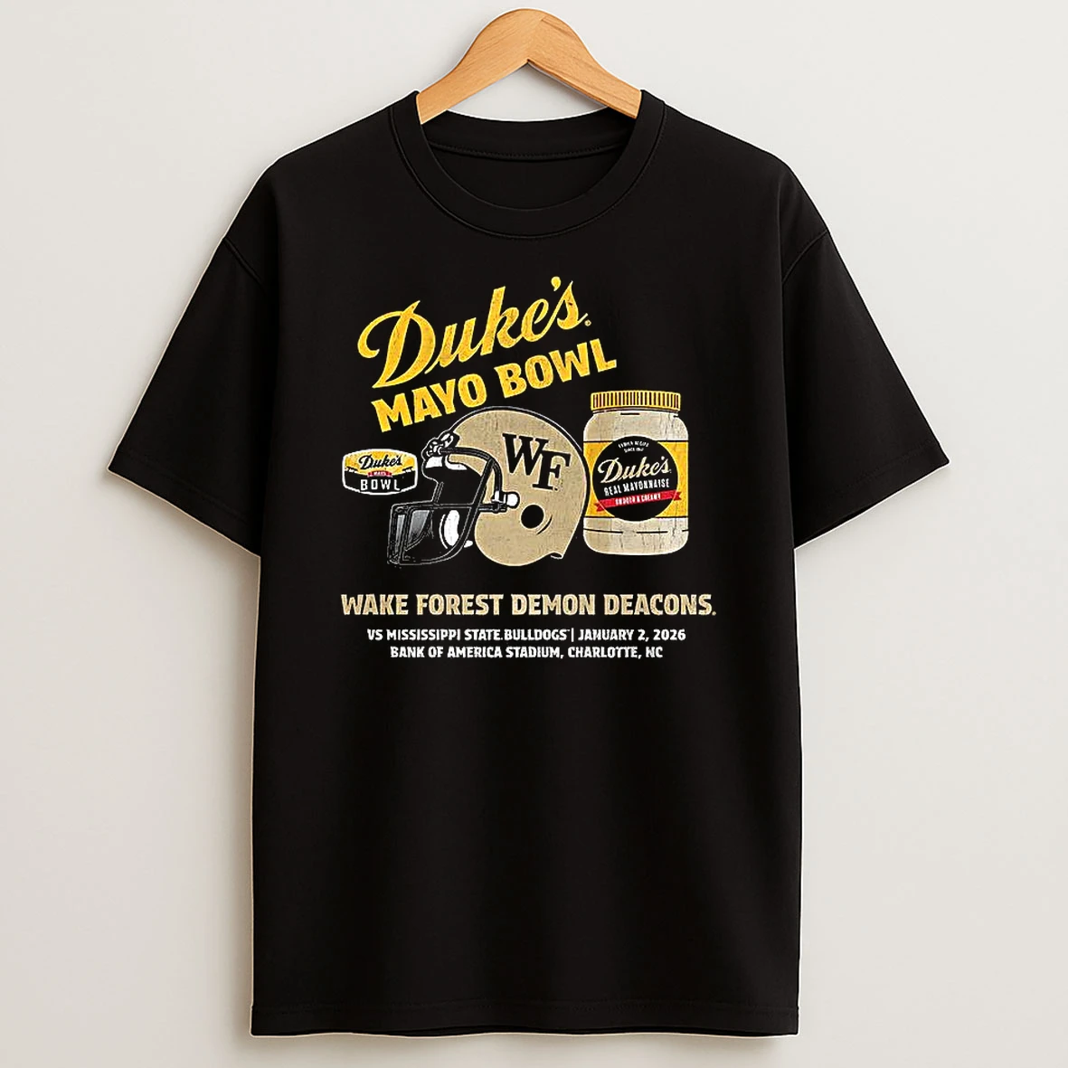 Wake Forest Demon Deacons 2026 Dukes Mayo Bowl T Shirt