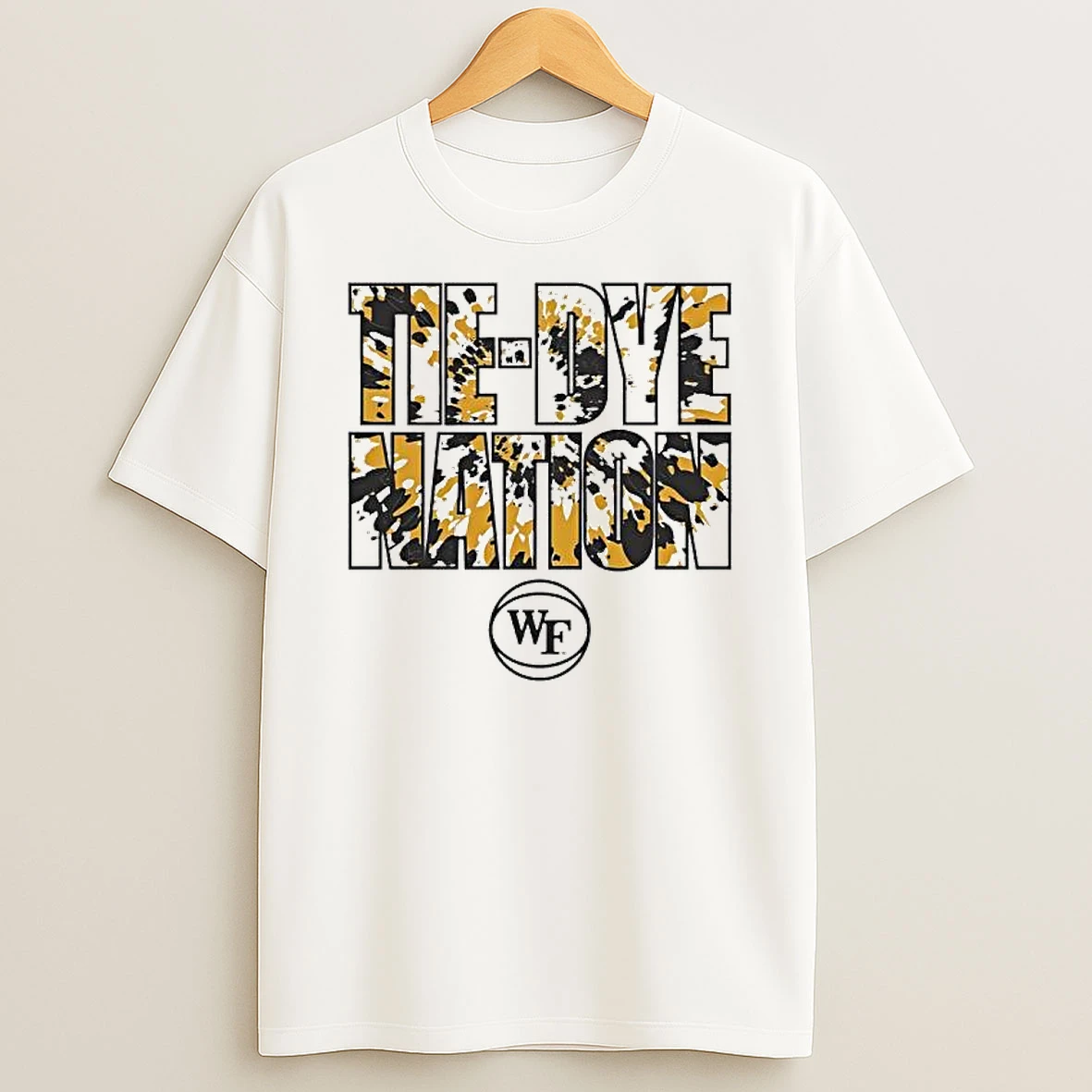 Wake Forest University Basketball Tie Dye Nation T Shirt