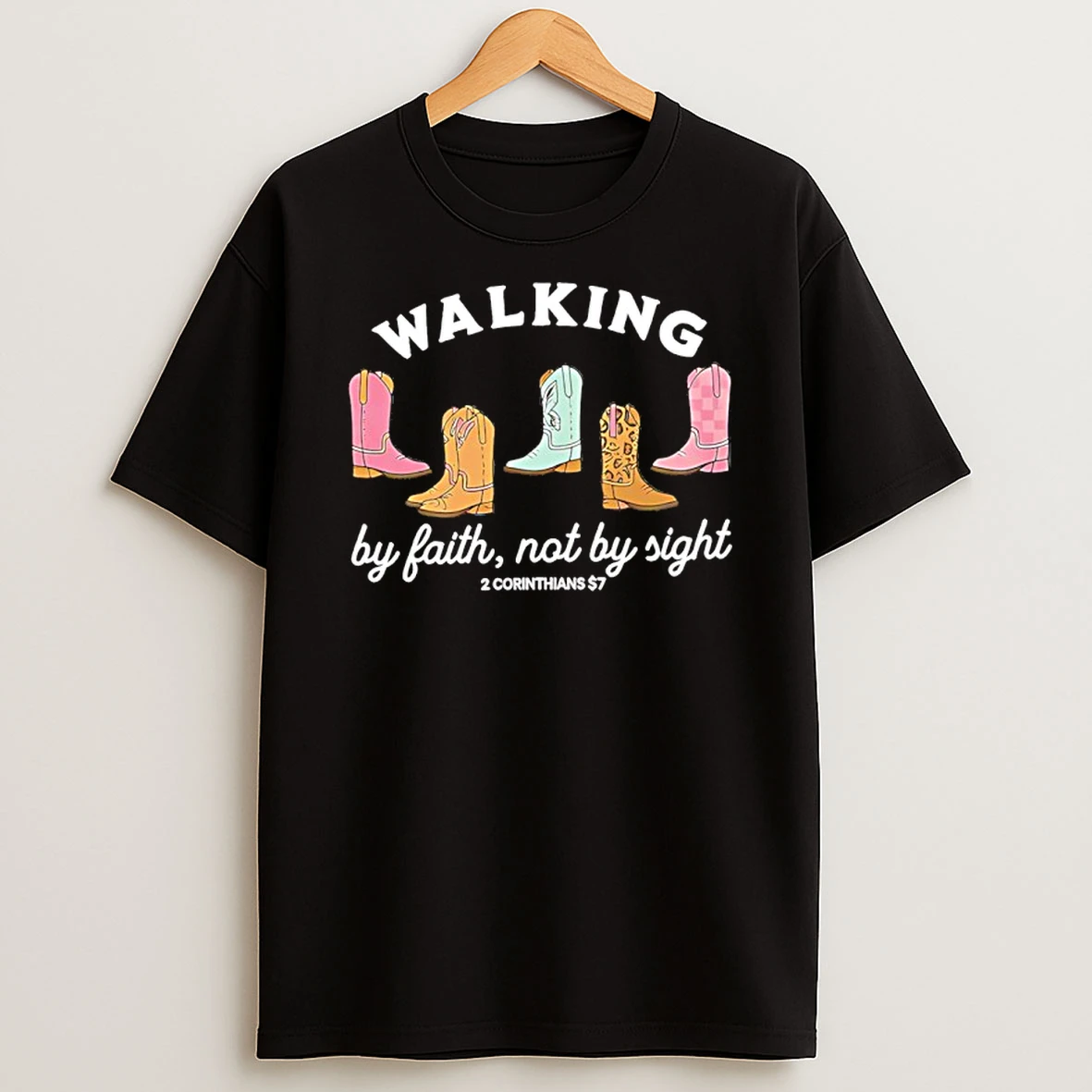 Walking By Faith Not By Sight T Shirt
