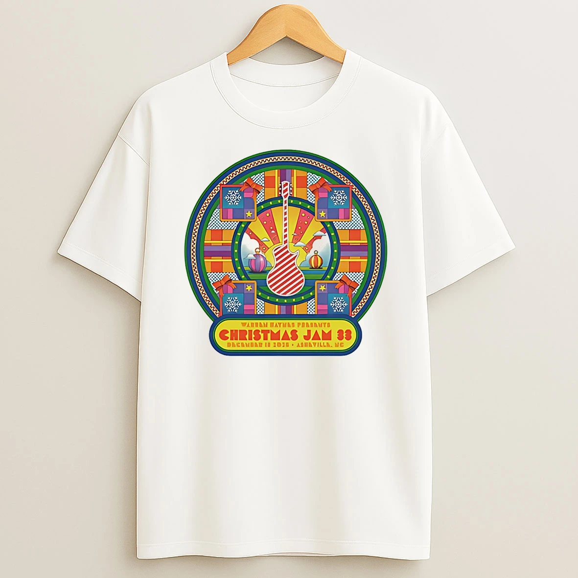 Warren Haynes Christmas Jam 33 Asheville Nc Dec 13 2025 T Shirt