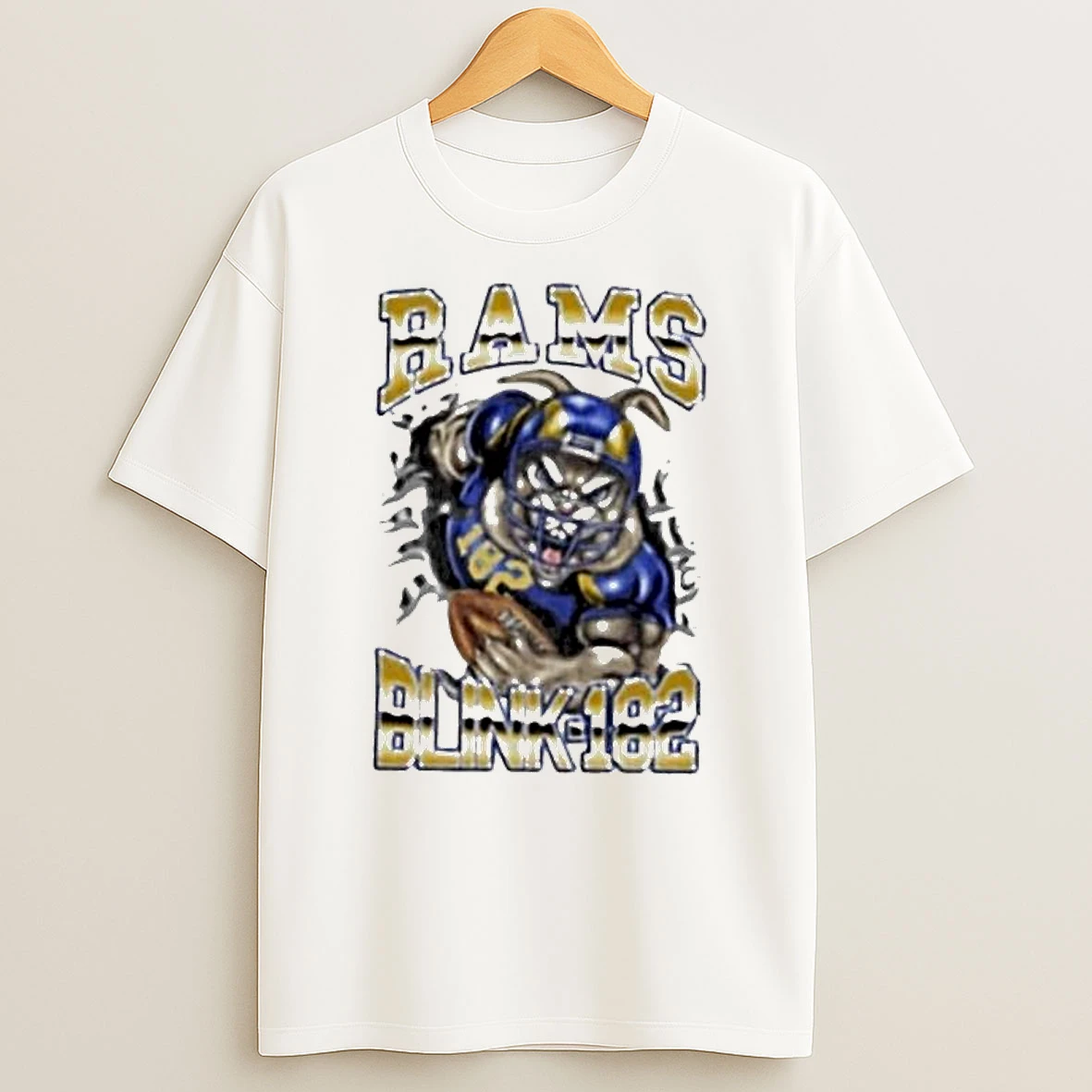 Warren Lotas X Nfl Los Angeles Rams Blink 182 T Shirt