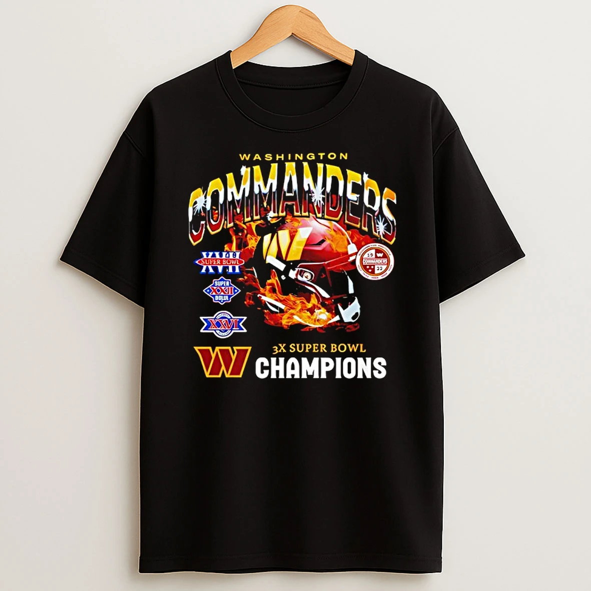 Washington Commanders 3x Super Bowl World Champions T Shirt