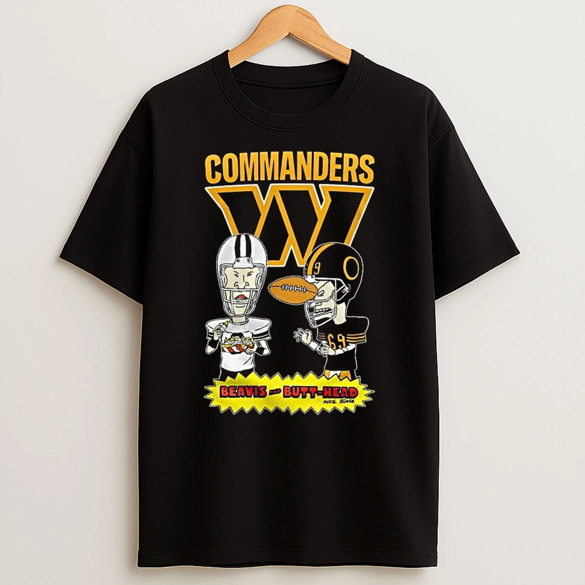 Washington Commanders Beavis And Butt Head 2025 T Shirt