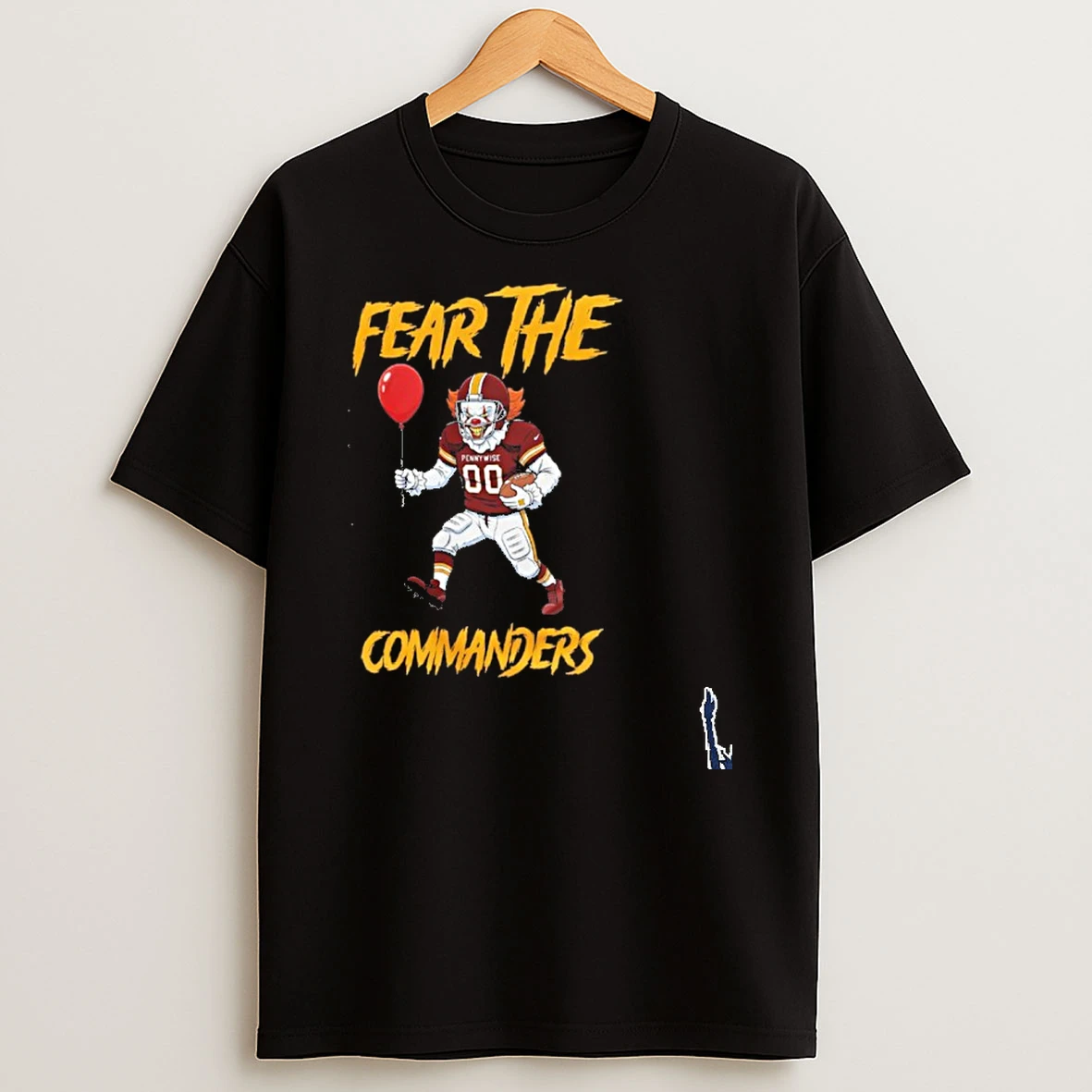 Washington Commanders Logo Fear The Pennywise Commanders T Shirt