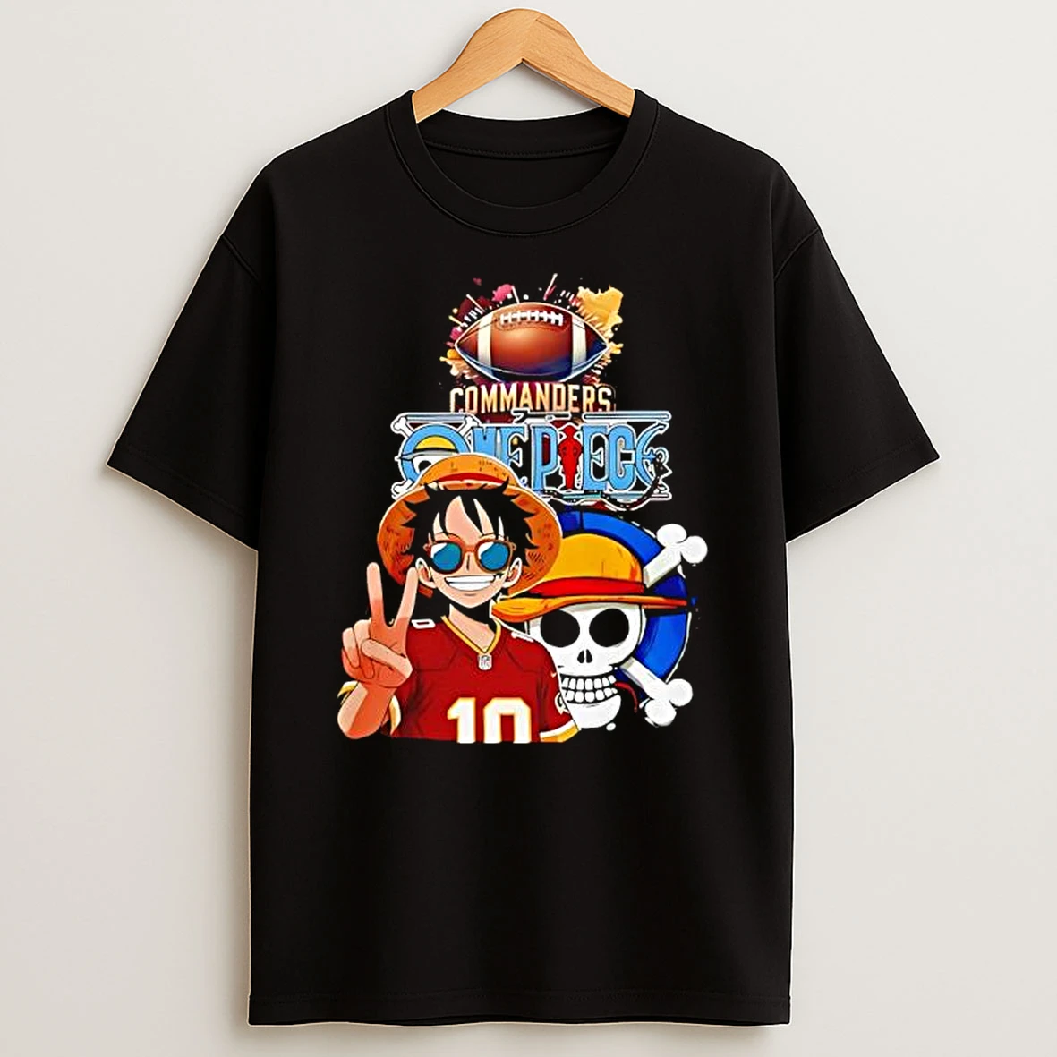Washington Commanders X One Piece Jersey Americas Team Straw Hat T Shirt