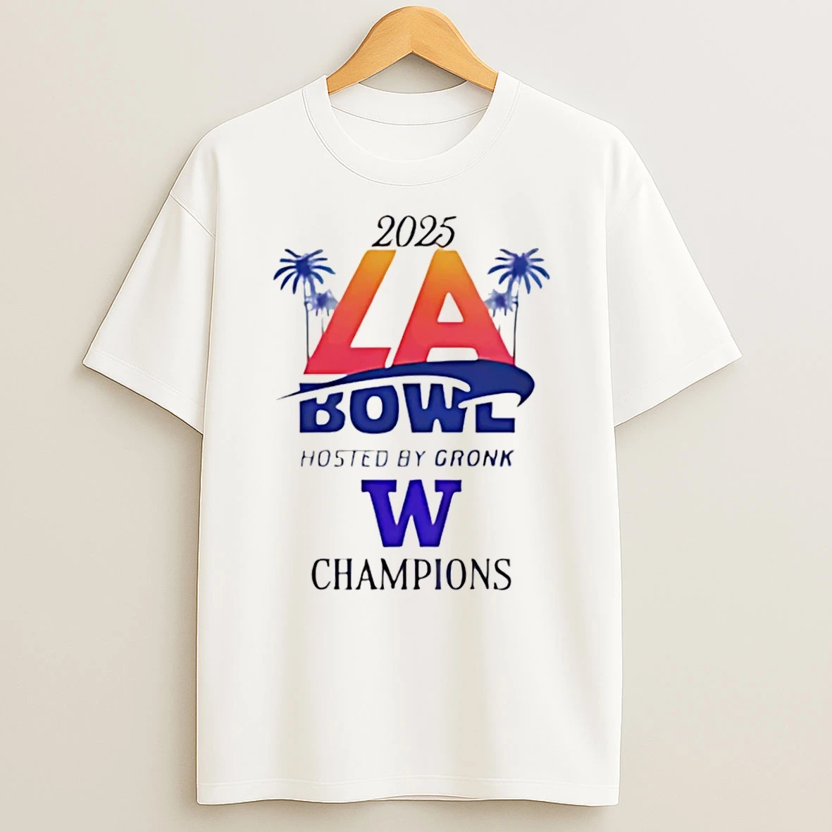 Washington Huskies 2025 La Bowl Champions T Shirt