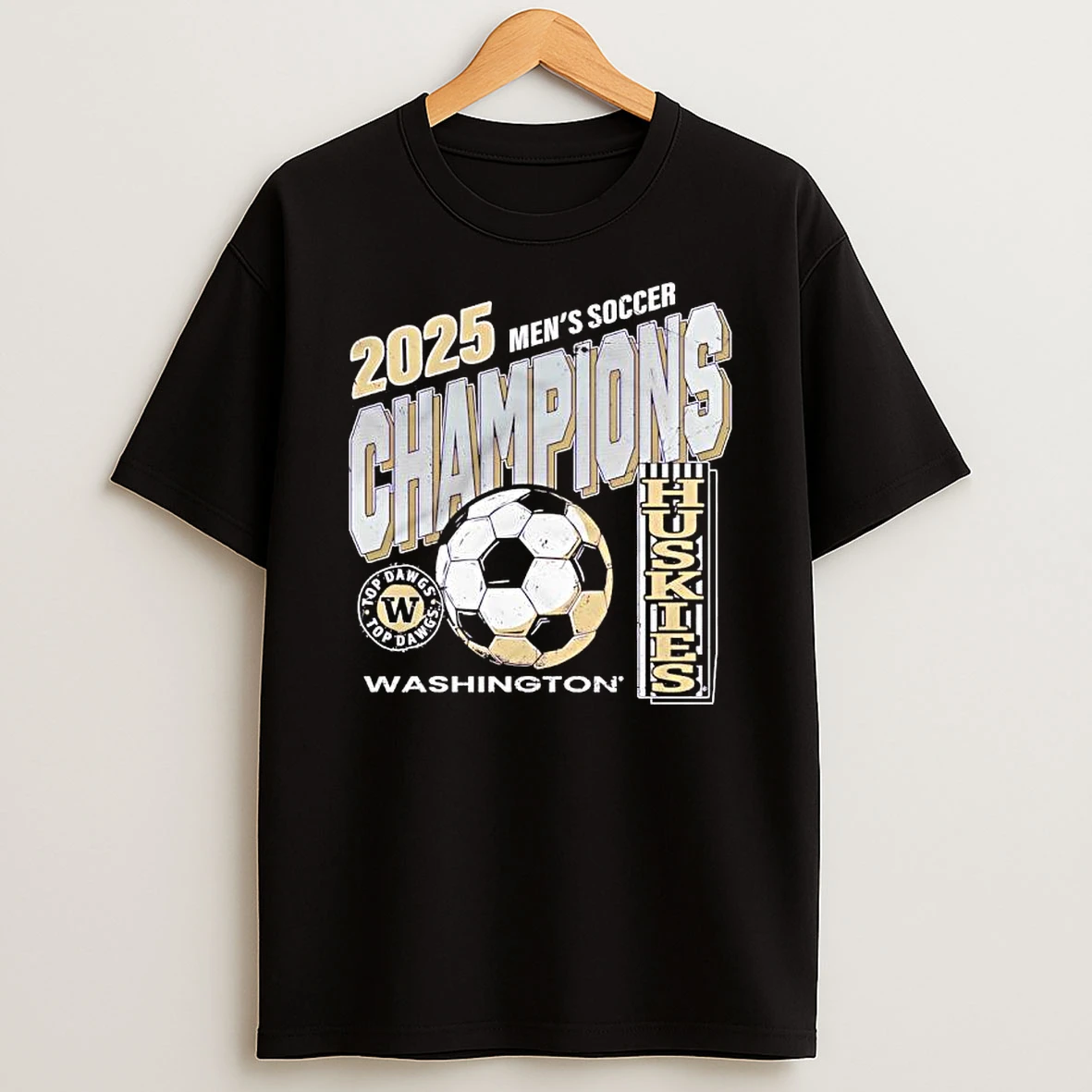 Washington Huskies 2025 Mens Soccer National Champions T Shirt
